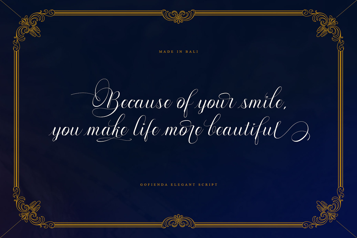 Gofienda, a Script Font by alit design (Photo 12 of 17)