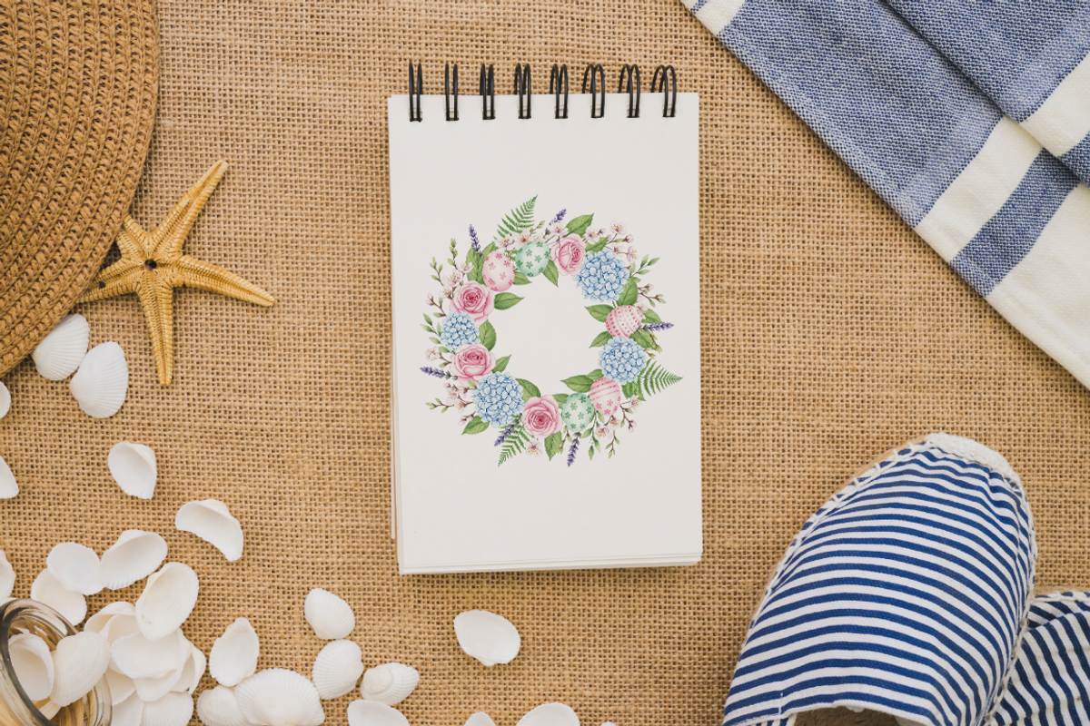 Easter Floral Clipart PNG Spring., an Object Illustration by KennedyStudio (Photo 4 of 5)