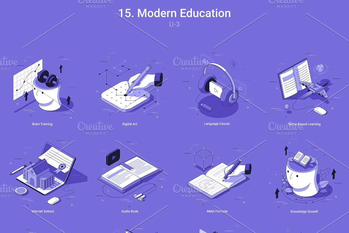 Isometric Icons v.3 (240 Icons), an Object Illustration by Andrew Kras Design (Photo 21 of 21)