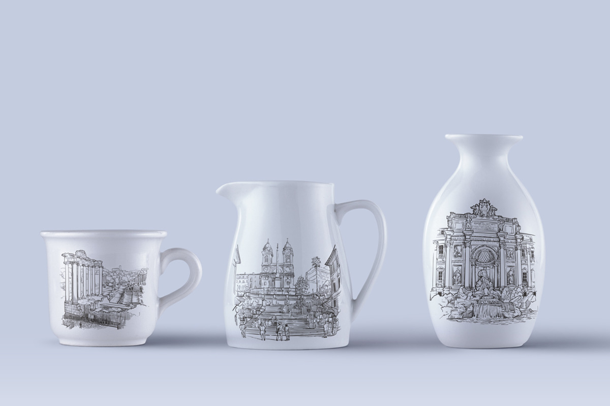 Sketching Rome-3 Colors Bundle, an Illustration by AntonPix Studio (Photo 5 of 7)