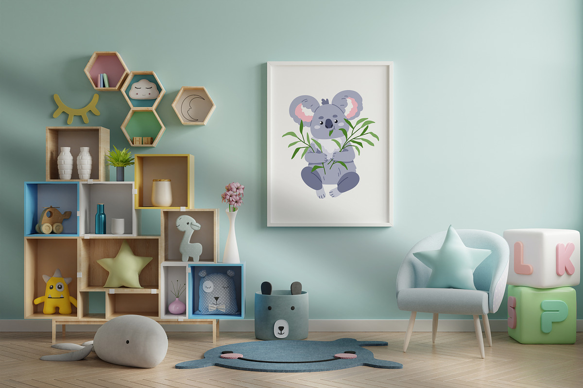 Cute funny koala animals set, an Animal Illustration by Good Studio (Photo 7 of 8)