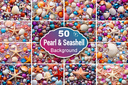 Colorful Seashells Wallpaper, a Texture Graphic by Forhadx5 (Thumbnail 1 of 4)