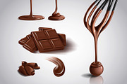 Realistic chocolate set., a Food Illustration by George Rod (Thumbnail 1 of 3)