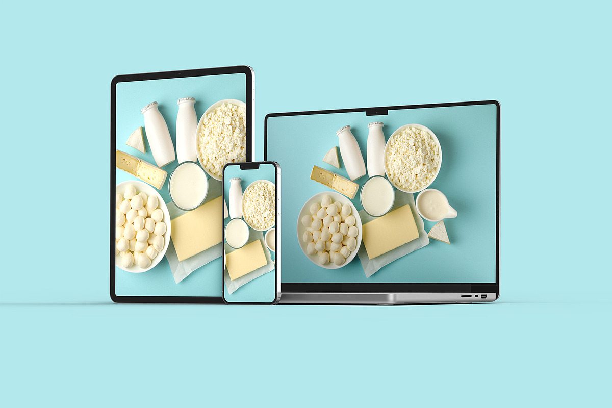Macbook Pro iPad iPhone 13 Mockups, a Mac Mockup by Illusiongraphic (Photo 14 of 34)