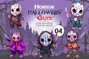 Cartoon Horror Halloween Guys 04., a Decorative Illustration by KENO Mascots (Thumbnail 1 of 10)