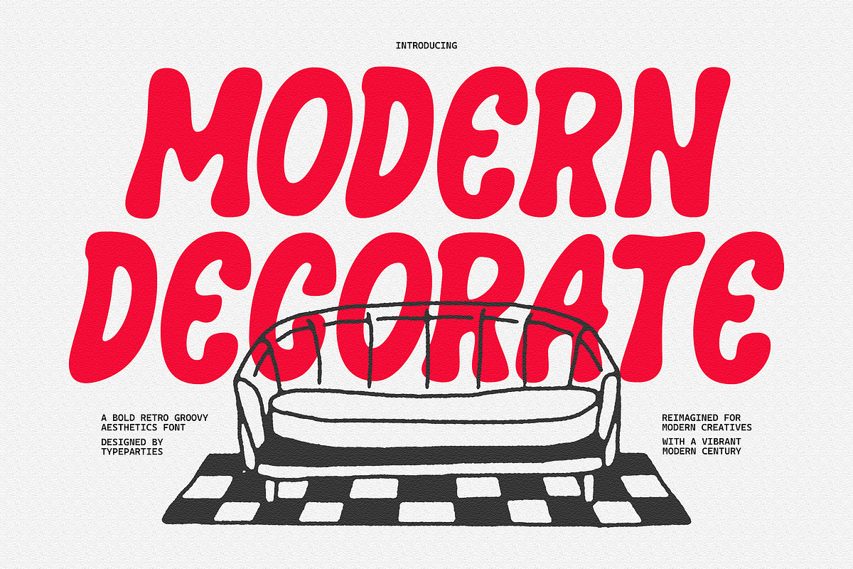 CandyPaint - Retro Groovy Font, a Sans Serif Font by Typeparties (Photo 2 of 9)