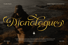 Monologue Elegant Luxury Script Font
