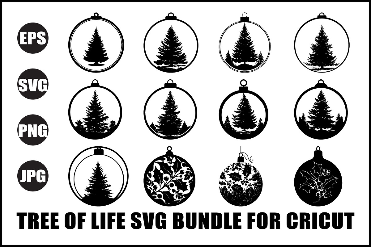 Tree of Life Ornament SVG Bundle, an Object Graphic by Creativeshirt (Photo 1 of 13)