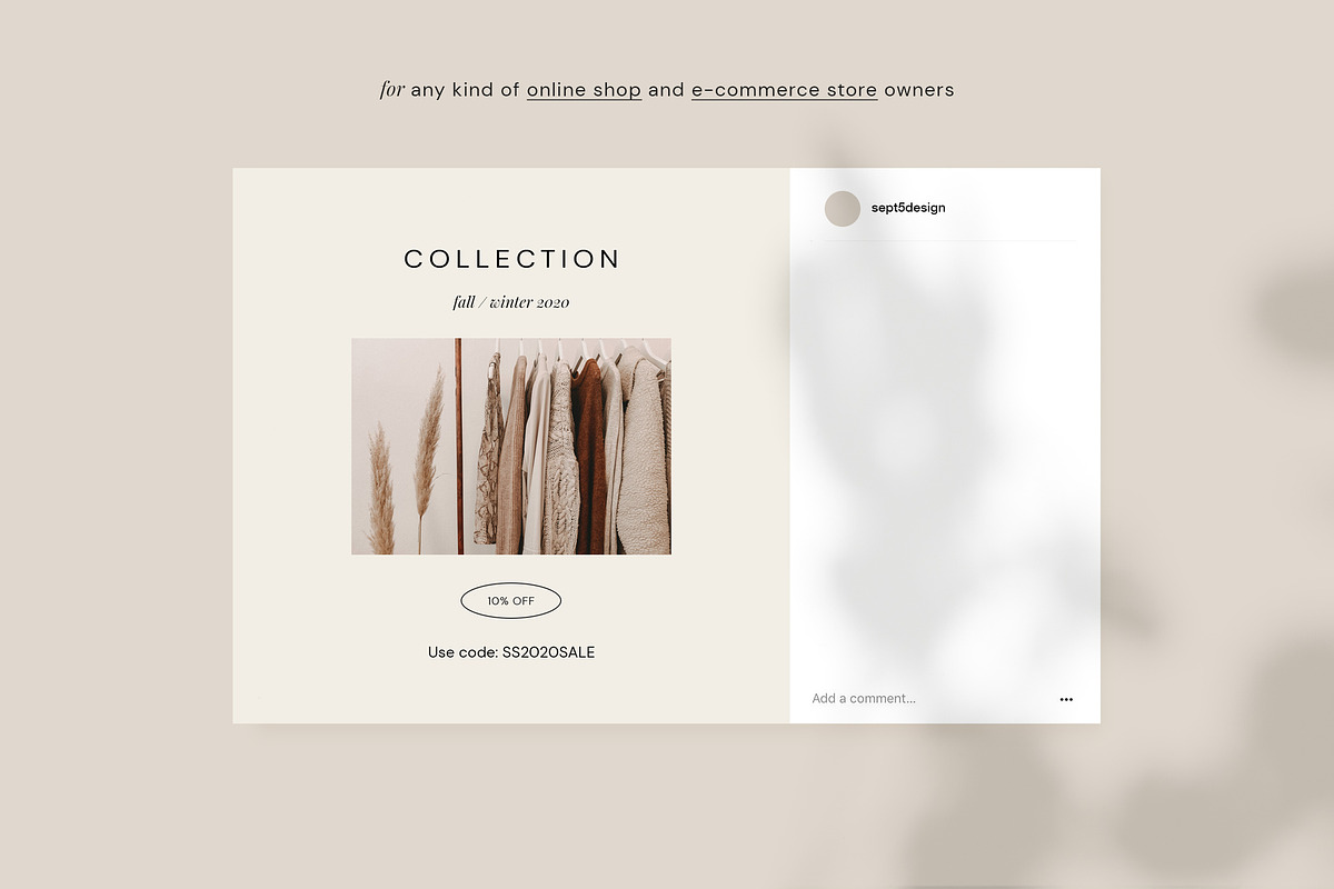 Online Stores Social Media Templates, a Social Media Template by September 5th (Photo 14 of 21)