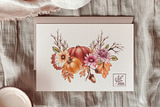 Autumn Watercolor floral collection, a Decorative Illustration by SashaKondr (Thumbnail 4 of 20)