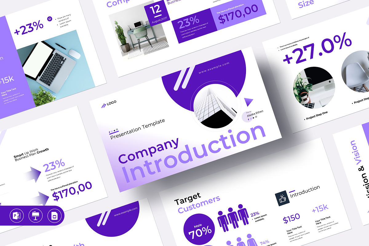Company Introduction Presentation, a Presentation Template by Creative-Work (Photo 1 of 9)