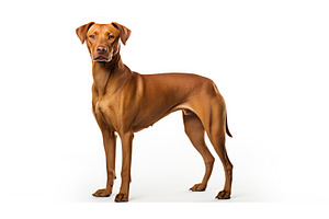 purebred dog standing white, an Animal Photo by pikepicture