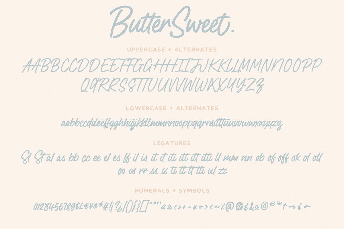 ButterSweet | Smooth Script Font, a Handwritten Font by The Paper Town (Photo 11 of 12)