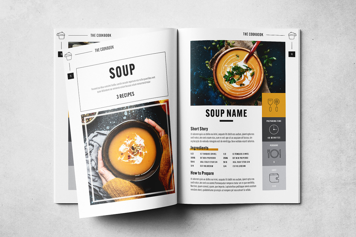 The Cookbook Layout, a Brochure Template by Grkic Creative (Photo 9 of 13)