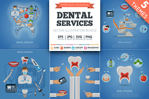 Dental Services Themes, a Healthcare Illustration by TAlex