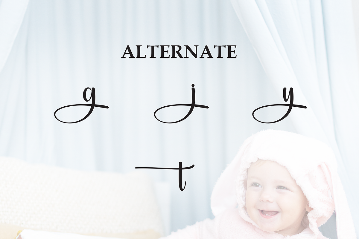 babycute | Script Font, a Handwritten Font by Scratchones (Photo 8 of 9)