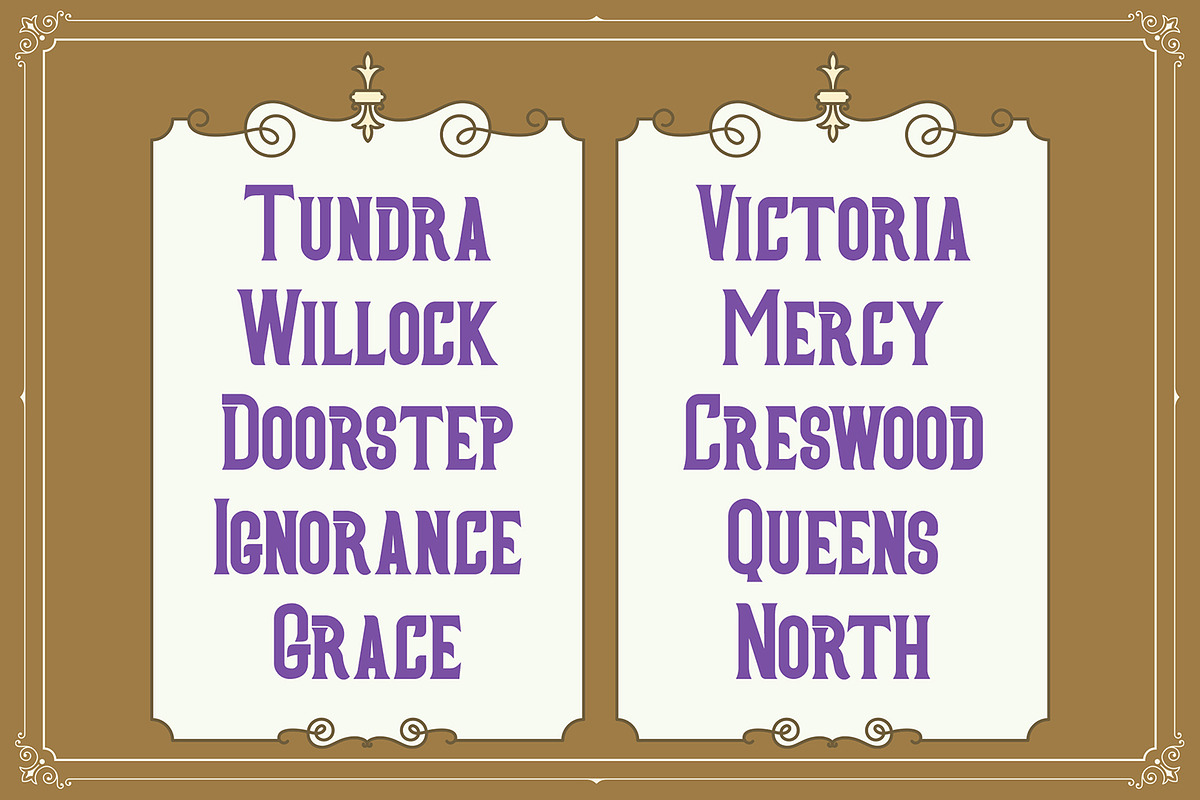 Eurosina - Vintage Serif Victorian F, a Serif Font by StringLabs (Photo 6 of 8)