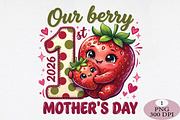 Our Berry First Mother’s Day PNG Bun, an Illustration by Daily.Designs (Thumbnail 1 of 5)
