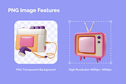 3D Retro Electronics Illustrations, an Object 3D Model by 35lab (Thumbnail 4 of 6)