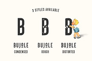 Bujole - A 3 Style Vintage Font, a Symbol Font by VladCristea (Thumbnail 2 of 6)