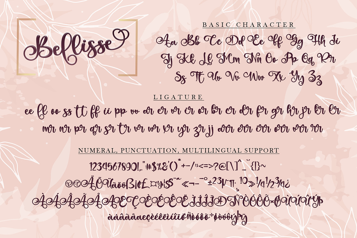 Bellissa, a Script Font by Letterara (Photo 8 of 10)