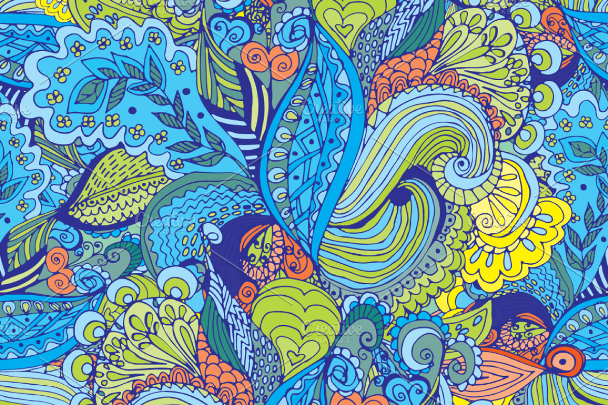 Seamless tropical pattern., a Pattern Graphic by Olgaart (Photo 5 of 5)