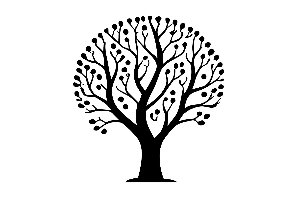 Stylized Tree Outline Clipart Pack, an Illustration by Designs_River (Photo 5 of 7)