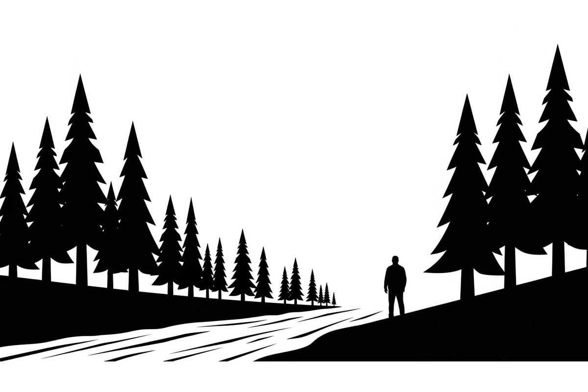 Nature Landscape Silhouette Vector B, an Illustration by Designer_Momina (Photo 43 of 51)