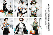 Vintage Fashion Sketches, a Person Illustration by Digital Art Creations (Thumbnail 3 of 7)