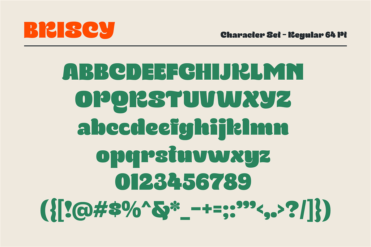 SG - BRISCY Display Font, a Font by Studio Gulden (Photo 4 of 12)