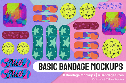 Basic Bandage Mockup Pack for PS, a Product Mockup by studio.pancz