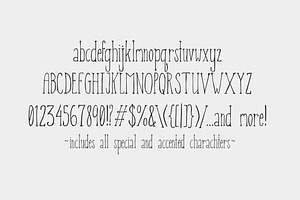 Picket Fence - Handdrawn Font