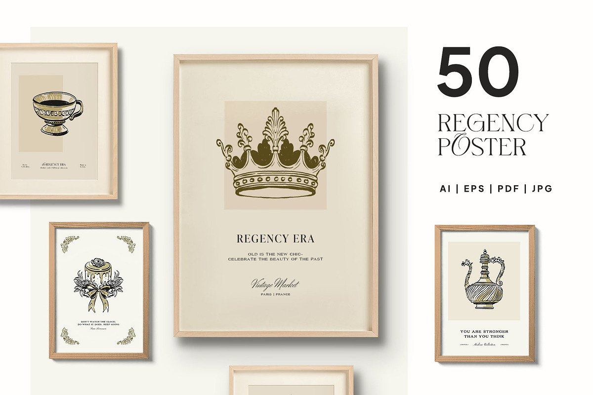 Regency Era | Poster Builder, an Object Graphic by KetteCreate (Photo 7 of 15)