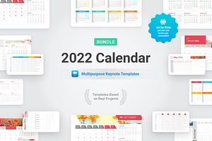 Keynote Calendar 2022 Templates