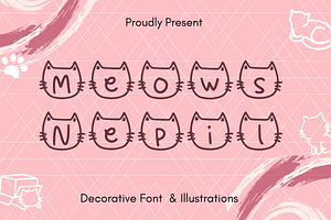 Meows Nepil Font