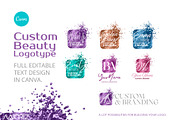 MakeUp Logotype Template Canva, a Branding & Logo Template by Maioriz Shop (Thumbnail 2 of 2)