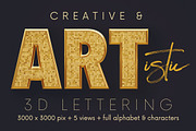 Fancy Bold - 3D Lettering, a Graphic by MIIM (Thumbnail 5 of 7)