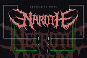 Necrotic Chasm | Brutal Death Metal, a Font by Masyafi Studio (Thumbnail 6 of 9)