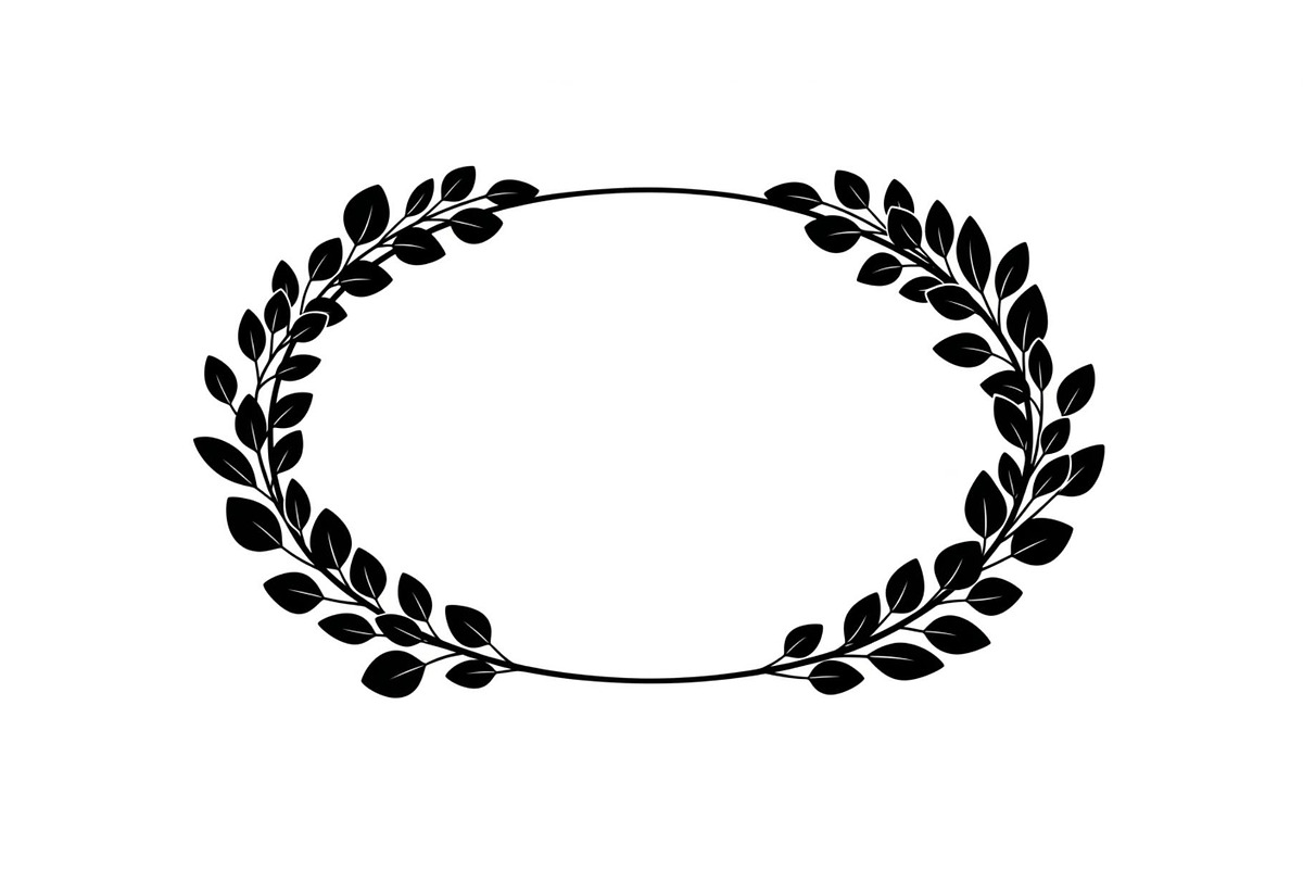 Botanical Oval Wreath Frame Bundle, an Illustration by Designer_Momina (Photo 43 of 51)