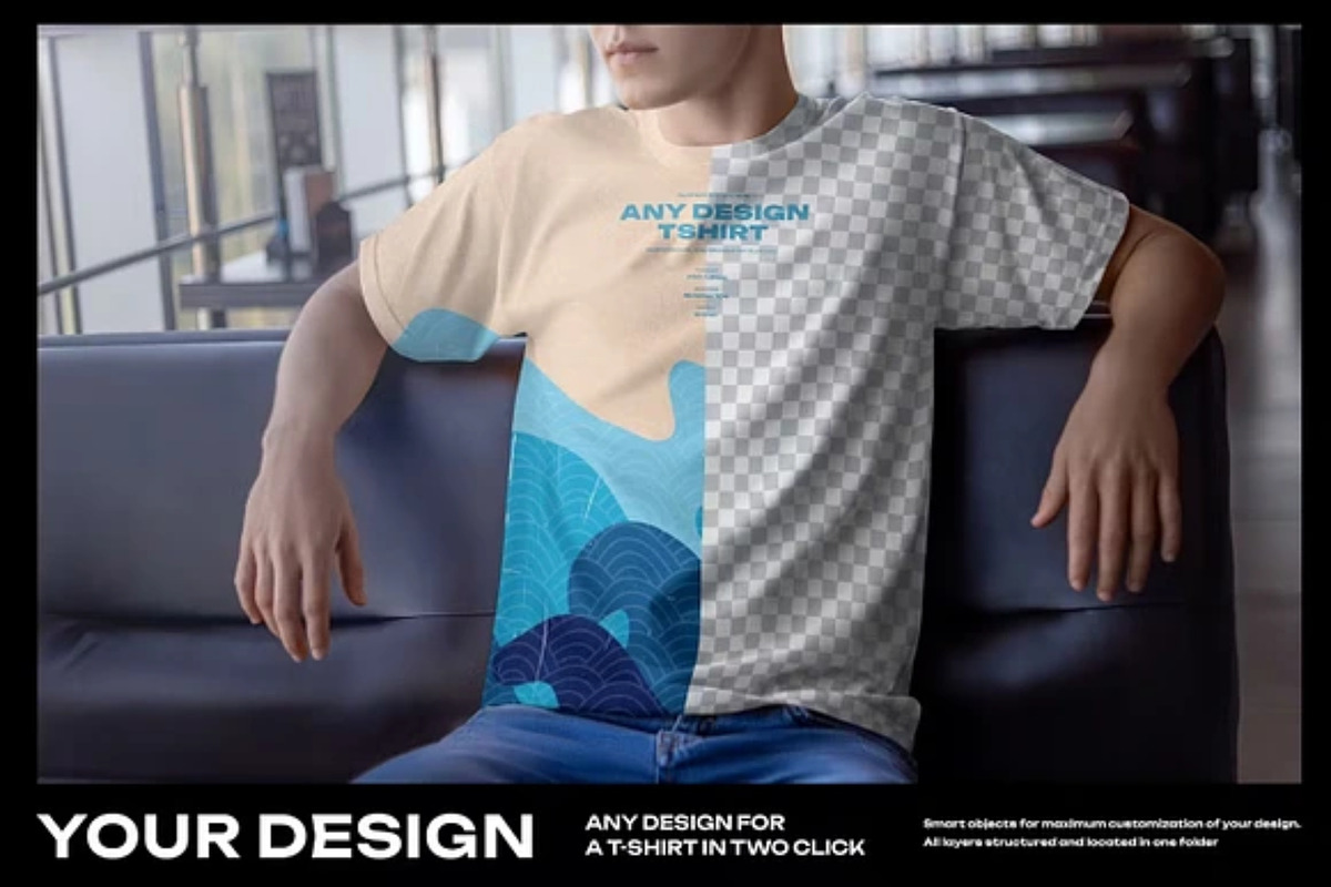 T-shirt mockup Template, a Shirt Mockup by PaperMoon (Photo 3 of 3)