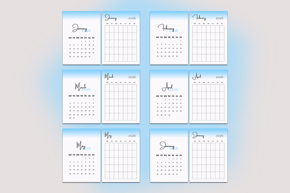 Calendar Template/Calendar 2026, a Stationery Template by Design Zone (Photo 3 of 7)