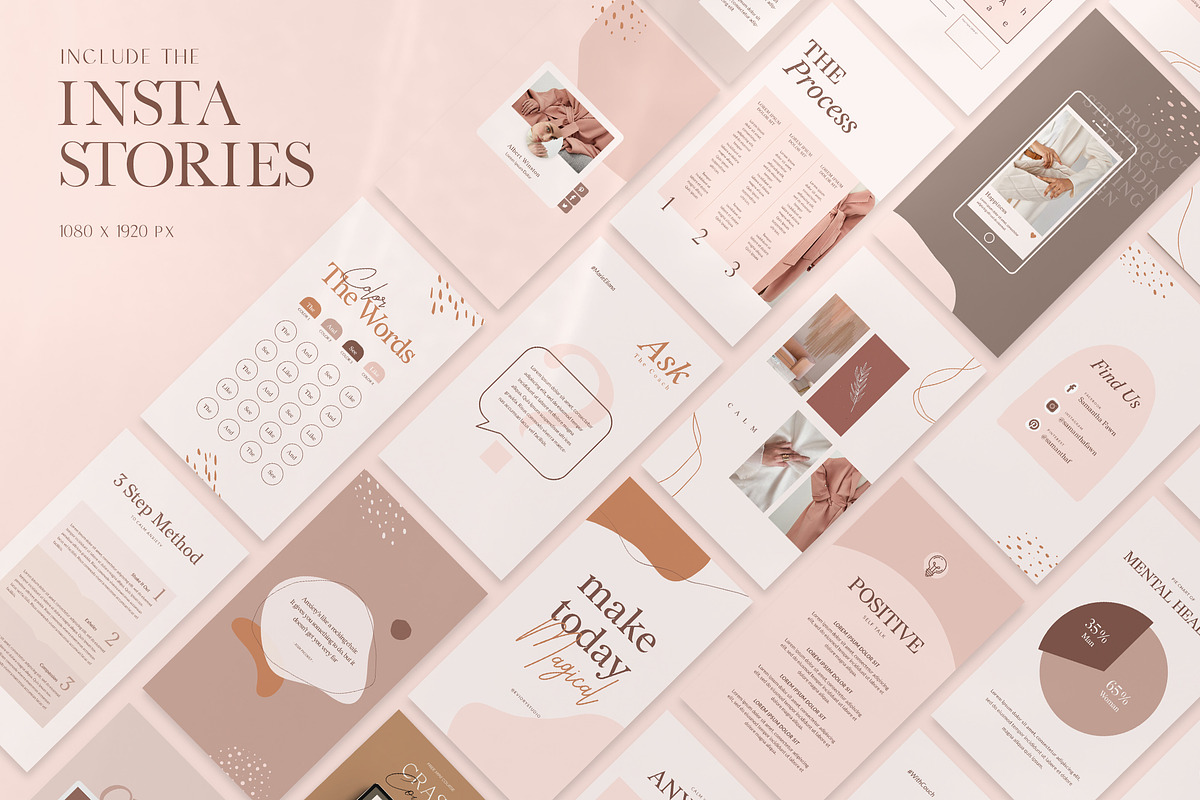 Wellness Instagram Creator CANVA PS, a Social Media Template by Eviory (Photo 18 of 48)