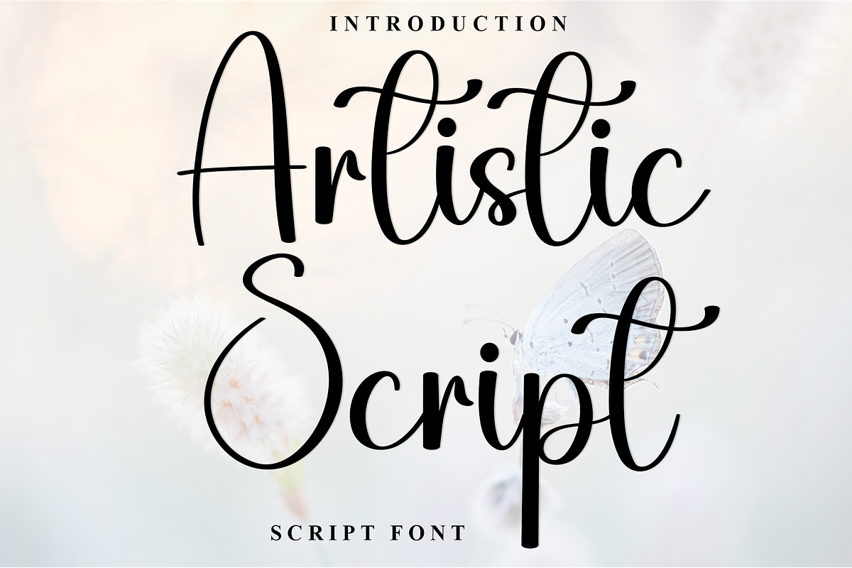 Artistic Script, a Handwritten Font by FreshTypeINK (Photo 1 of 8)