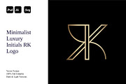Minimalit Luxury Initials RK Logo, a Branding & Logo Template by Luxury Logos (Thumbnail 1 of 4)