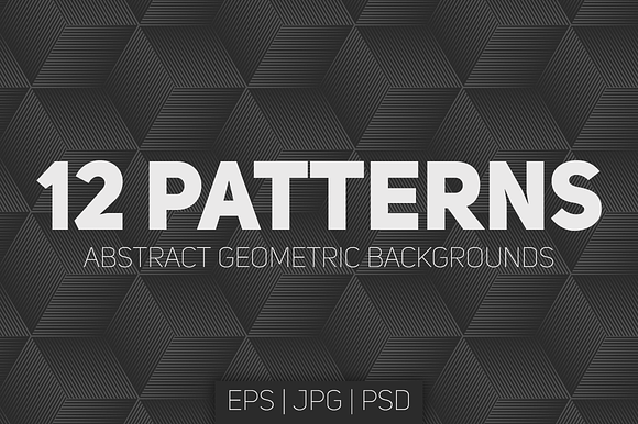 12 Seamless Geometric Patterns preview 5