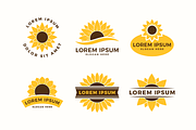 Sunflower Logo Templates & Cliparts, an Object Graphic by P.F. Creative Lab (Thumbnail 3 of 7)