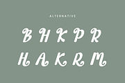 Riposya Typeface, a Handwritten Font by QR Design Studio (Thumbnail 8 of 9)