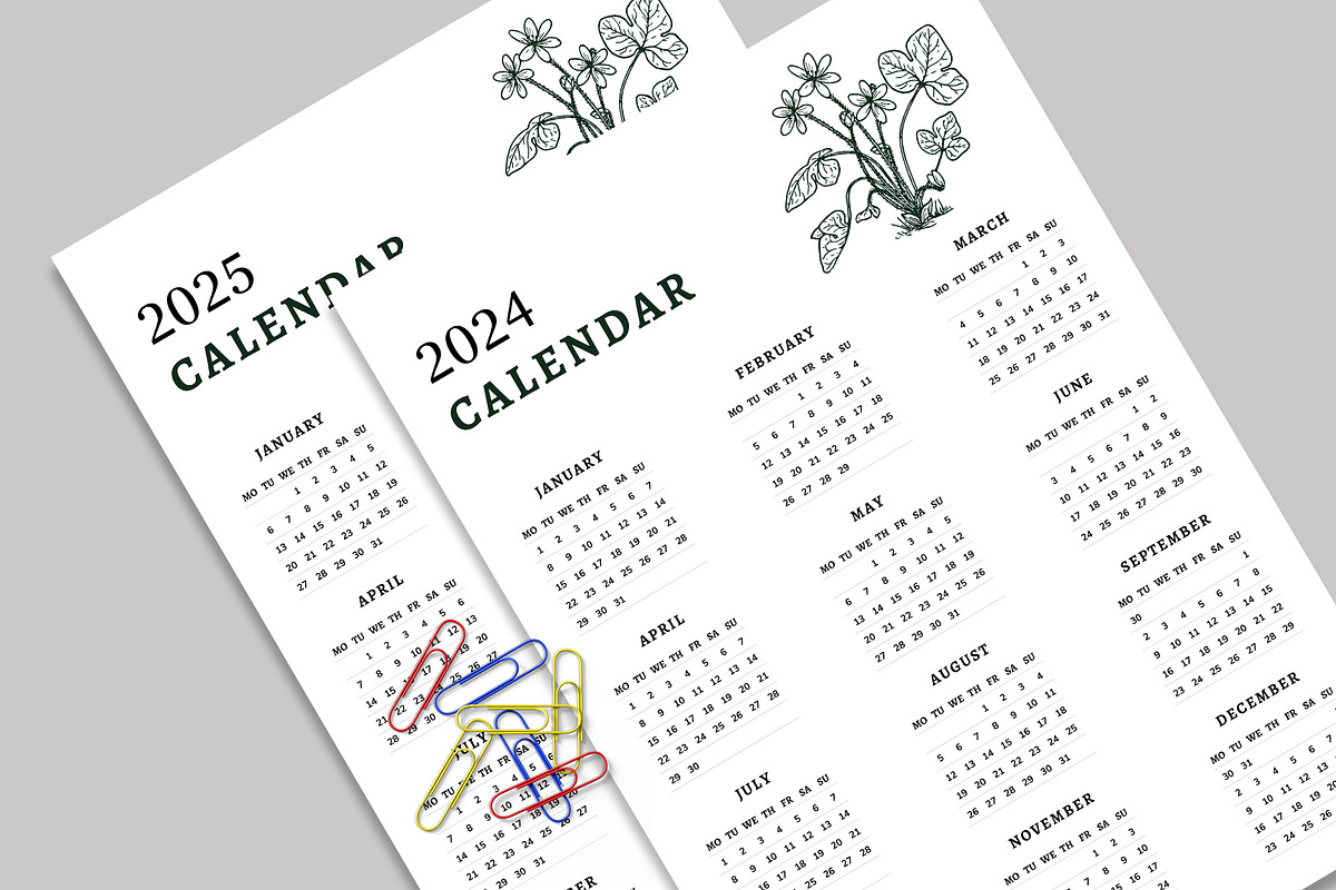 Calendar Templates 2024-27, a Stationery Template by Design Zone (Photo 2 of 5)