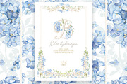 Hydrangea Lily Crest Watercolor Set, a Decorative Illustration by WonderWonder (Thumbnail 5 of 9)