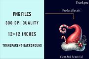 Watercolor Santa Hat Clipart Bundle, an Illustration by SinaCreation (Thumbnail 6 of 7)
